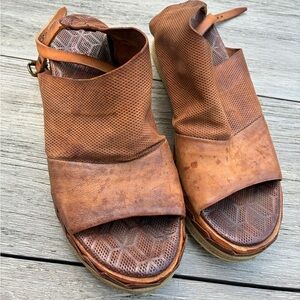 Brown Leather Women's Sandals